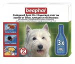 Капли от блох и клещей Beaphar Caniguard Spot on для взрослых собак и щенков средних пород 3 пипетки