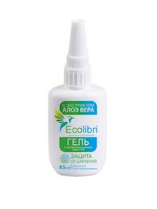 Ecolibri:> Гель для рук Ecolibri с антибактериальным эффектом,  85мл  .В зоомагазине ЗооОстров товары производителя Ecolibri (Россия). Доставка.