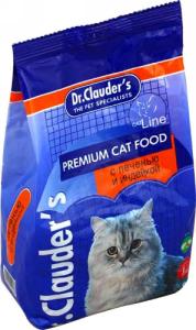 Dr.CLAUDER:> Корм для кошек Dr.Clauder's с печенью и индейкой для взрослых кошек сухой 15кг .В зоомагазине ЗооОстров товары производителя Dr.CLAUDER (Дк.КЛАУДЕР) Германия. Доставка.