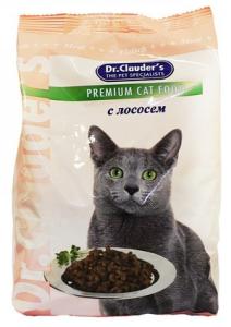Dr.CLAUDER:> Корм для кошек Dr.Clauder's с лососем для взрослых кошек сухой 400гр .В зоомагазине ЗооОстров товары производителя Dr.CLAUDER (Дк.КЛАУДЕР) Германия. Доставка.