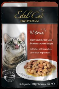 Edel Cat:> Консервы для кошек Edel Cat печень кролик 100г .В зоомагазине ЗооОстров товары производителя Edel Cat(Эдель Кэт). Доставка.
