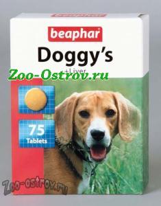 BEAPHAR:> Витаминизированное лакомство для собак Beaphar Doggy’s + Lever со вкусом печени 75тб .В зоомагазине ЗооОстров товары производителя BEAPHAR (БЕАФАР) Голландия. Доставка.
