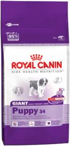 ROYAL CANIN:> Корм для собак Royal Canin Giant Puppy 34 для щенков от 2 до 8 мес очень крупных пород сухой .В зоомагазине ЗооОстров товары производителя ROYAL CANIN (РОЯЛ КАНИН) ЕС,Россия. Доставка.