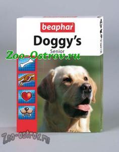 BEAPHAR:> Витаминизированное лакомство Beaphar Doggy’s Senior для собак старше 7лет 75тб .В зоомагазине ЗооОстров товары производителя BEAPHAR (БЕАФАР) Голландия. Доставка.