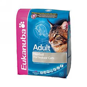 EUKANUBA:> Корм для кошек Eukanuba Adult Hairball Indoor для выведения шерсти для взрослых кошек сухой 400гр 711 .В зоомагазине ЗооОстров товары производителя EUKANUBA (ЭУКАНУБА) Голландия. Доставка.