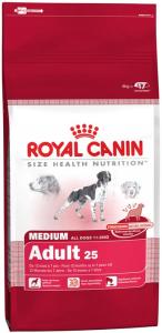 ROYAL CANIN:> Корм для собак Royal Canin Medium 25 Adult для взрослых собак средних пород с 12 мес до 7 лет сухой .В зоомагазине ЗооОстров товары производителя ROYAL CANIN (РОЯЛ КАНИН) ЕС,Россия. Доставка.