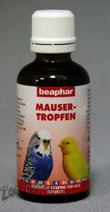 BEAPHAR:> Витамины для птиц Beaphar Mauser-Tropfen в период линьки, 50мл .В зоомагазине ЗооОстров товары производителя BEAPHAR (БЕАФАР) Голландия. Доставка.
