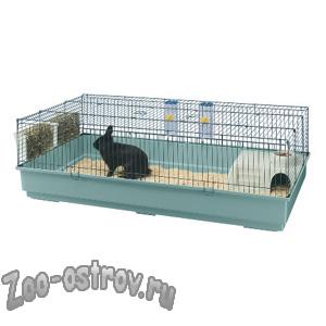 FERPLAST:> Клетка для кроликов Ferplast Rabbit 140 синяя .В зоомагазине ЗооОстров товары производителя FERPLAST (ФЕРПЛАСТ) Италия. Доставка.