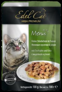 Edel Cat:> Консервы для кошек Edel Cat индейка утка 100г .В зоомагазине ЗооОстров товары производителя Edel Cat(Эдель Кэт). Доставка.