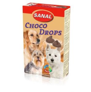 Sanal:> Витаминизированное лакомство для собак Sanal "Choco drops" с шоколадом 125гр .В зоомагазине ЗооОстров товары производителя Sanal(САНАЛ) Голландия. Доставка.