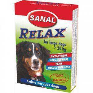 Sanal:> Средство Sanal для собак "Relax" для крупных пород от нервных срывов и страха 15тб .В зоомагазине ЗооОстров товары производителя Sanal(САНАЛ) Голландия. Доставка.