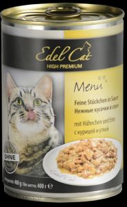 Edel Cat:> Консервы для кошек Edel Cat курица утка 400г .В зоомагазине ЗооОстров товары производителя Edel Cat(Эдель Кэт). Доставка.