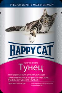 Happy Cat:> Консервы для кошек Happy Cat тунец 100г .В зоомагазине ЗооОстров товары производителя Happy Cat(Хэппи Кэт). Доставка.