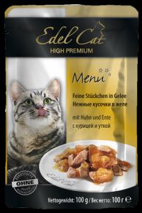 Edel Cat:> Консервы для кошек Edel Cat курица утка 100г .В зоомагазине ЗооОстров товары производителя Edel Cat(Эдель Кэт). Доставка.