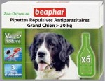 Капли от блох и клещей Beaphar BIO Large Dogs для собак крупных пород (>30кг), 6 пипеток