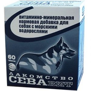 СЕВАвит:> СЕВАвит лакомство для собак с морскими водорослями 60табл. 1/5/50 .В зоомагазине ЗооОстров товары производителя Ceva(Сева) Россия. Доставка.