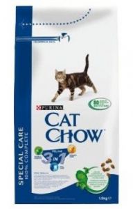 Cat Chow:> Корм для кошек Special Care Feline 3in1 формула тройного действия сухой 1,5кг .В зоомагазине ЗооОстров товары производителя Cat Chow. Доставка.