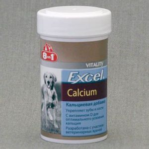 8in1:> 109402 8in1 Excel calcium 155табл. кальциевая добавка д/собак и щенков. 1/6 .В зоомагазине ЗооОстров товары производителя 8in1(8в1) Германия. Доставка.