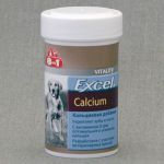 Кальциевая добавка для собак и щенков 8in1 Excel calcium 155тб