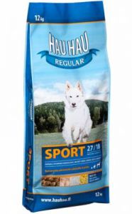 Hau Hau:> Корм для собак Hau-Hau Regular Sport  для активных собак всех пород сухой 12 кг .В зоомагазине ЗооОстров товары производителя Hau Hau (Хау-Хау) Финляндия. Доставка.