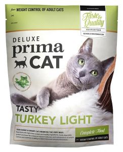 PrimaCat:> Корм для кошек PrimaCat DeLuxe Turkey-light с мясом индейки облегченный для взрослых сухой 400 г .В зоомагазине ЗооОстров товары производителя PrimaCat. Доставка.