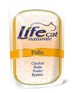 LifeCat:> Корм для кошек LifeCat chicken курица в соусе консервы(пауч) 70г .В зоомагазине ЗооОстров товары производителя Life Petcare (Италия). Доставка.