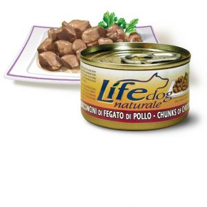 LifeDog:> Корм для собак LifeDog chunks of chicken liver кусочки куриной печени в соусе для взрослых консервы 90г .В зоомагазине ЗооОстров товары производителя Life Petcare (Италия). Доставка.