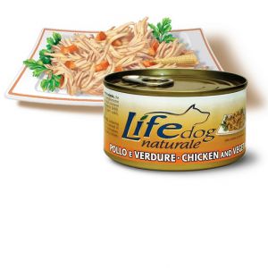 LifeDog:> Корм для собак LifeDog chicken and vegetables курица с овощами в желе для взрослых консервы 170г .В зоомагазине ЗооОстров товары производителя Life Petcare (Италия). Доставка.