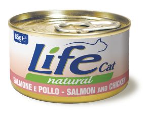 LifeCat:> Консервы для кошек Lifecat Salmon - Chicken лосось с курицей в бульоне 85г .В зоомагазине ЗооОстров товары производителя Life Petcare (Италия). Доставка.
