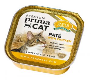 PrimaCat:> Корм для кошек PrimaCat Pate with chicken паштет из курицы консервы 100г .В зоомагазине ЗооОстров товары производителя PrimaCat. Доставка.