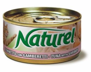 Naturel:> Корм для кошек Naturel Tuna with shrimps тунец с креветками в желе консервы 70г .В зоомагазине ЗооОстров товары производителя Naturel. Доставка.
