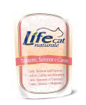 Корм для кошек LifeCat tuna, salmon and carrots тунец, лосось и морковь в желе консервы (пауч) 70г