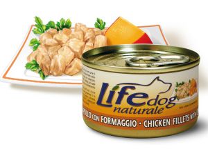 LifeDog:> Корм для собак LifeDog chicken with cheese куриное филе с сыром в соусе для взрослых консервы 90г .В зоомагазине ЗооОстров товары производителя Life Petcare (Италия). Доставка.