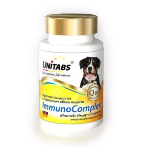 Unitabs:> Витаминно-минеральный комплекс для собак Unitabs ImmunoComplex с Q10 для крупных пород 100тб .В зоомагазине ЗооОстров товары производителя Экопром (Россия). Доставка.