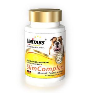 Unitabs:> Витаминно-минеральный комплекс для собак Unitabs SlimComplex с Q10 для снижения веса 100тб .В зоомагазине ЗооОстров товары производителя Экопром (Россия). Доставка.