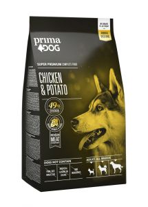 Prima Dog:> Корм для собак Prima Dog Chicken-Potato for Adult Dogs курица -картофель для взрослых собак сухой 2к .В зоомагазине ЗооОстров товары производителя Prima dog (Примадог) Финляндия,Чехия. Доставка.