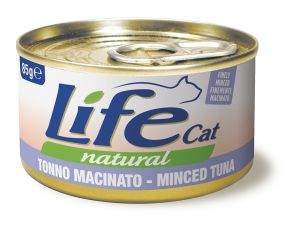 LifeCat:> Консервы для кошек Lifecat Minced Skipjack измельченный полосатый тунец в бульоне 85г .В зоомагазине ЗооОстров товары производителя Life Petcare (Италия). Доставка.