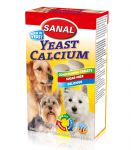 Витаминно-минеральная добавка для собак Sanal "Yeast calcium" пивные дрожжи с кальцием 100тб