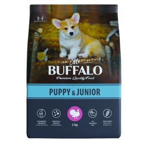 Корм для собак Mr.Buffalo Puppy & Junior индейка для щенков и юниоров средних и крупных пород  ― ЗооОстров (Zoo-Ostrov.ru)