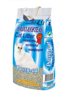 Pussy-cat:> Наполнитель для туалета Pussy-cat цеолитовый 4,5л .В зоомагазине ЗооОстров товары производителя ЭМАКС (Россия). Доставка.