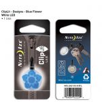 Брелок светящийся Niteize  малый КлипЛит Blue Flower на ошейник для собак  