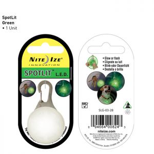 NITEIZE:> Брелок светящийся Niteize зелёный на ошейник для собак .В зоомагазине ЗооОстров товары производителя NITEIZE (НИТАЙЗ) США. Доставка.