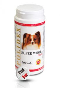 Polidex:> Витаминно-минеральная добавка для собак Polidex Супер Вул плюс 500 тб .В зоомагазине ЗооОстров товары производителя Polidex(Полидэкс) Россия. Доставка.