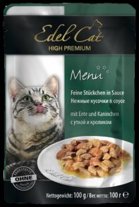 Edel Cat:> Консервы для кошек Edel Cat утка кролик 100г .В зоомагазине ЗооОстров товары производителя Edel Cat(Эдель Кэт). Доставка.