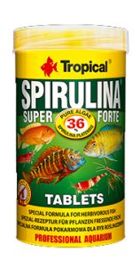 TROPICAL:> Корм для рыб Tropical Super Spirulina Forte Tablets специальный корм для растительноядных рыб самоклеящиеся таблетки 36г .В зоомагазине ЗооОстров товары производителя TROPICAL. Доставка.