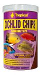 Корм для рыб Tropical Cichlid Chips высокопротеиновый красящий корм для цихлид чипсы 130г