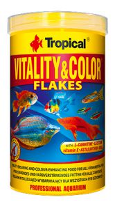 TROPICAL:> Корм для рыб Tropical Vitality & Color высокобелковый красящий корм для аквариумных рыб хлопья 12г .В зоомагазине ЗооОстров товары производителя TROPICAL. Доставка.