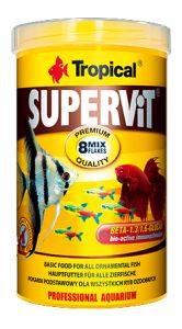 TROPICAL:> Корм для рыб Tropical Supervit Основной корм для всех декоративных рыб хлопья 20г .В зоомагазине ЗооОстров товары производителя TROPICAL. Доставка.