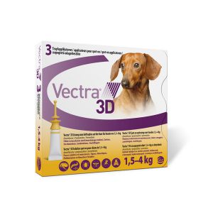 3d vectra (3д Вектра):> 3d vectra Раствор для борьбы с эктопаразитами Вектра 3D для собак 1-4кг 3ппт по 0,8мл .В зоомагазине ЗооОстров товары производителя Ceva(Сева), Франция. Доставка.