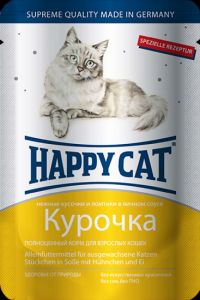 Happy Cat:> Консервы для кошек Happy Cat курочка ломтики 100г .В зоомагазине ЗооОстров товары производителя Happy Cat(Хэппи Кэт). Доставка.
